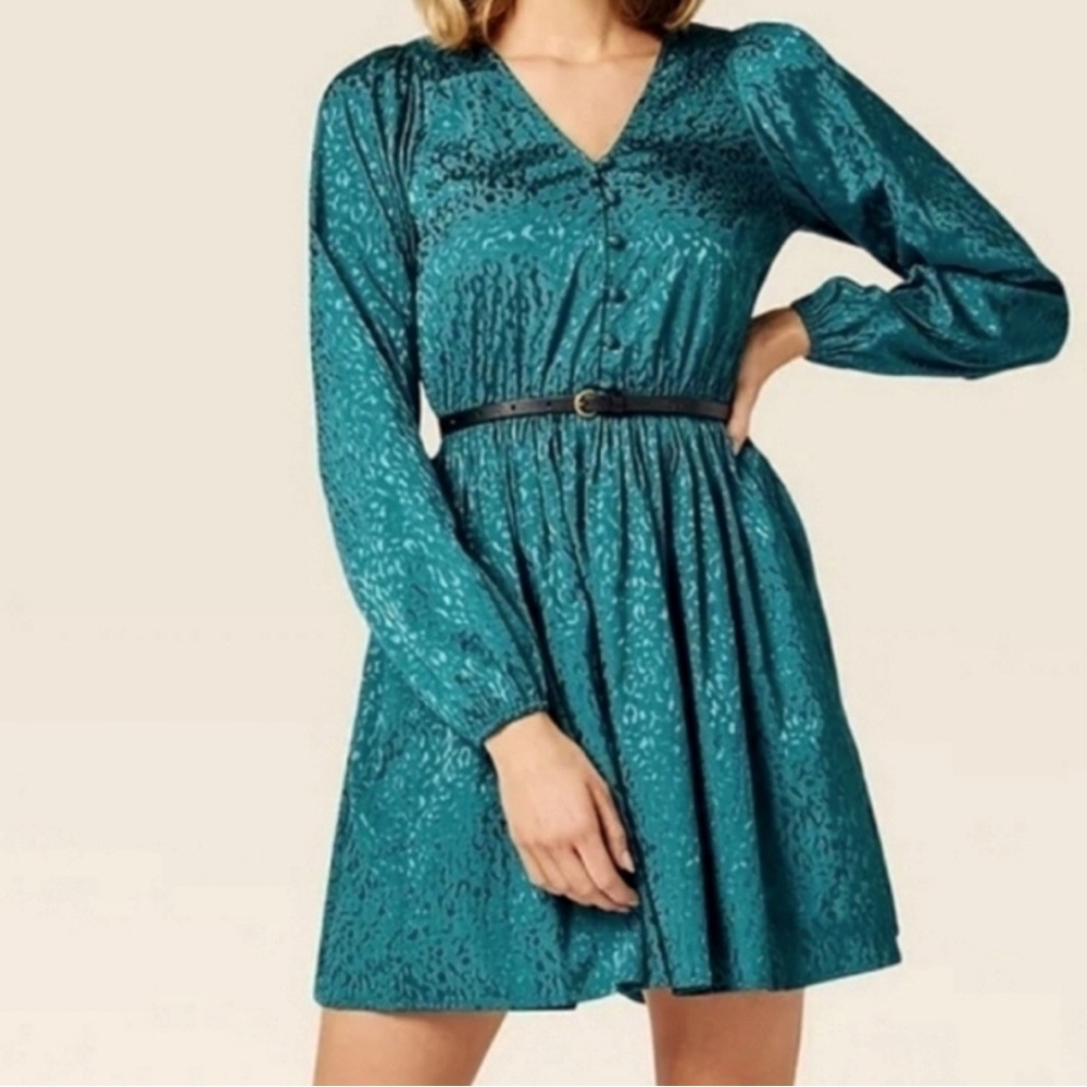 Wrangler Retro jacquard print long sleeve mini dress size Small